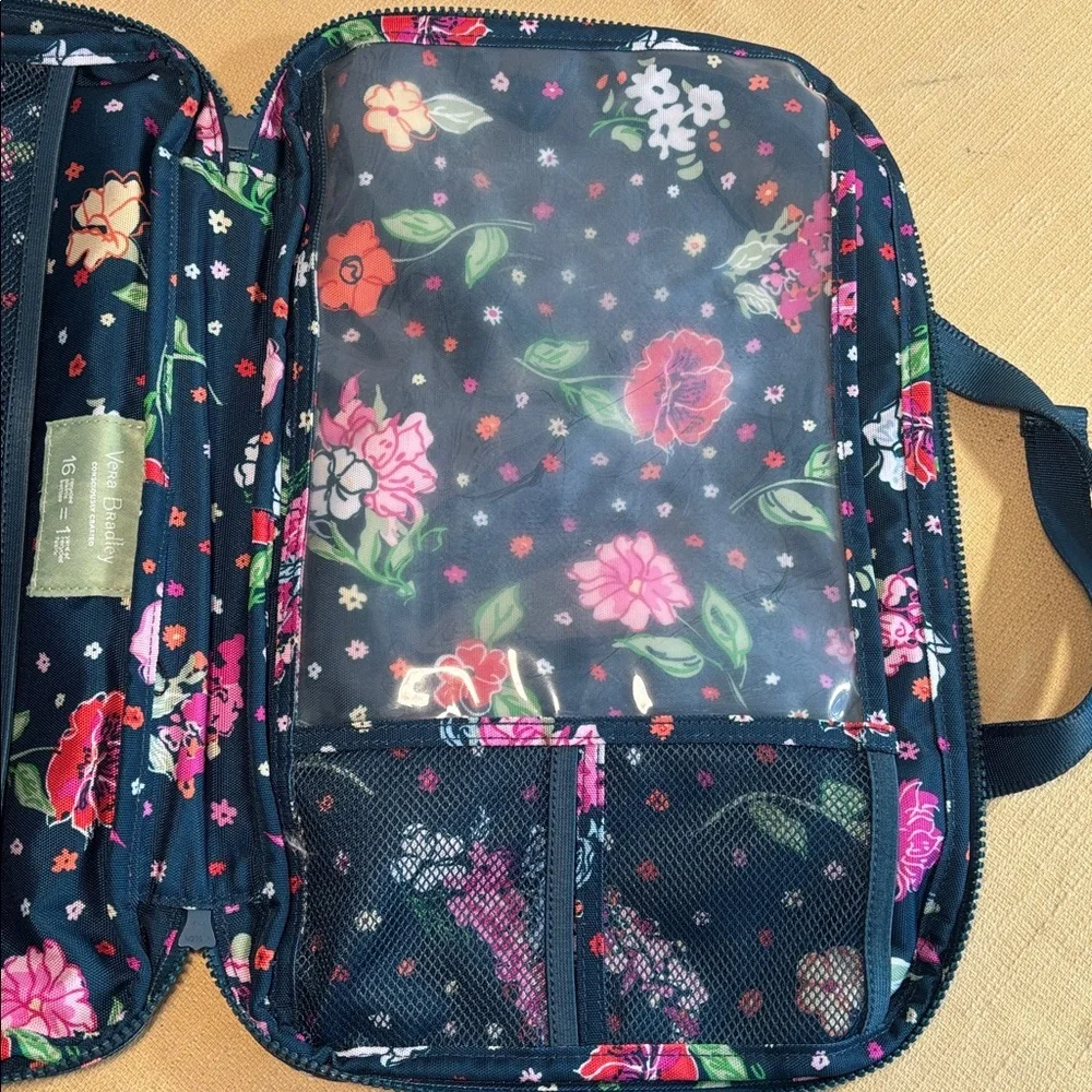 Vera Bradley ReActive Lighten Up Seat Organizer Hope Blooms Teal